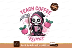 Grim reaper teaching coffee repeat image Product Image 1