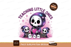 Cute grim reapers teaching little ones skulls ghosts Product Image 1