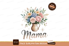 Mama floral bouquet pitcher roses Product Image 1
