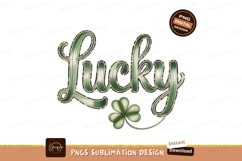 Lucky clover design green leopard Product Image 1