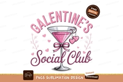 Pink cocktail hearts social club image Product Image 1