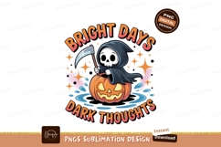 Grim reaper pumpkin Halloween design scythe Product Image 1