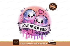 Cute Ghosts Hearts Love romantic Product Image 1