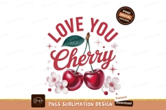 Love You Cherry Fruit Design sweet Product Image 1