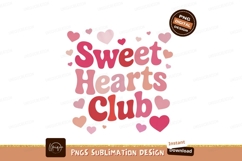 Sweet Hearts Club Retro Design pink Product Image 1