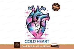 Anatomical Heart Galaxy Design pink blue Product Image 1