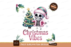 Skeleton Christmas tree festive holiday image Product Image 1