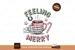Skeleton holding festive drink hand coffee Product Image 1