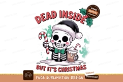 Skeleton Christmas Drink Candy Cane image Product Image 1
