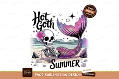 Skeleton mermaid hot goth summer beach image Product Image 1