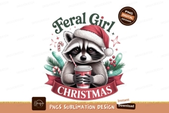 Raccoon festive drink christmas candy Product Image 1