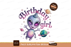 Alien birthday girl space celebration image Product Image 1
