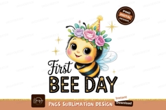 Cute bee birthday celebration flowers Product Image 1