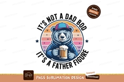 Bear holding beer mug with text father figure Product Image 1