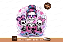 Mom life skeleton family children pink Product Image 1