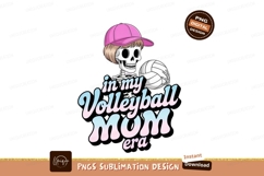 Skeleton volleyball mom pink cap image Product Image 1