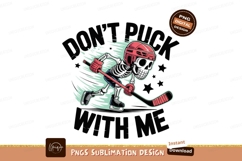 Skeleton hockey player with text sport Product Image 1