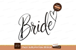 Elegant bride script with heart wedding Product Image 1