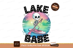 Skeleton paddleboarding lake babe water Product Image 1
