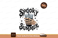 Skeleton hand holding spooky drink summer Product Image 1
