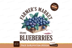 Blueberries basket farmers market organic fruit Product Image 1