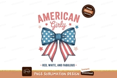 American girly bow stars stripes image Product Image 1