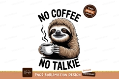 Sloth coffee mug morning talkie image Product Image 1