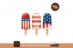 Patriotic Popsicles cream american Product Image 1