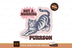 Stretched cat text design feline animal Product Image 1