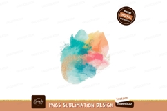 Colorful watercolor splash with golden glitter paint Product Image 1