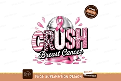 Crush Breast Cancer Pink Ribbon Design awareness support Product Image 1