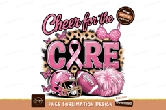 Pink ribbon football helmet butterflies image Product Image 1