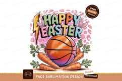 Easter basketball bunny lightning carrots image Product Image 1