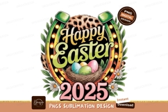 Lucky horseshoe easter eggs nest leopard Product Image 1