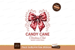 Red polka dot bow with festive foliage white Product Image 1