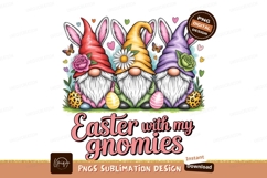 Easter gnomes with bunny ears and eggs image Product Image 1