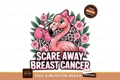 Pink flamingo boxer fighting breast cancer boxing gloves Product Image 1