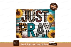Sunflower Praying Leopard Print Wood image Product Image 1