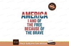 America Land Free Brave patriotic Product Image 1