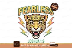 Fierce leopard lightning bolt design feline wild Product Image 1