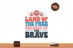 Land of the free because of the brave patriotic america Product Image 1