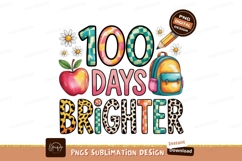 Hundred Days Brighter Apple Backpack Daisies image Product Image 1