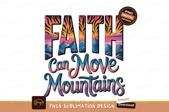 Faith Can Move Mountains Landscape Design sunset sunrise Product Image 1