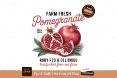 Farm fresh ruby red pomegranate fruit Product Image 1