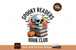 Skull pumpkins books bats spooky readers image Product Image 1