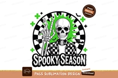Skeleton peace sign spooky season halloween horror Product Image 1