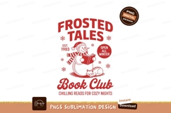 Snowman reading book with cat winter Product Image 1