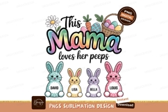 Mama loves her peeps Easter bunnies eggs Product Image 1