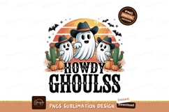 Cowboy ghosts desert Halloween cactus Product Image 1