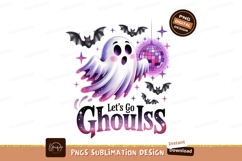 Ghost disco party bats Halloween ball Product Image 1